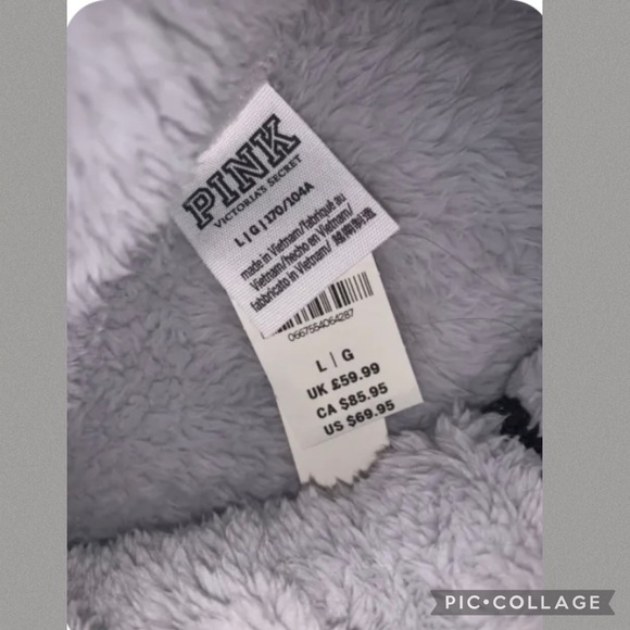Victoria's Secret Pink Large Polar Fleece Full-
zip Nwt Awesome VS COMFY COZY - Picture 8 of 10